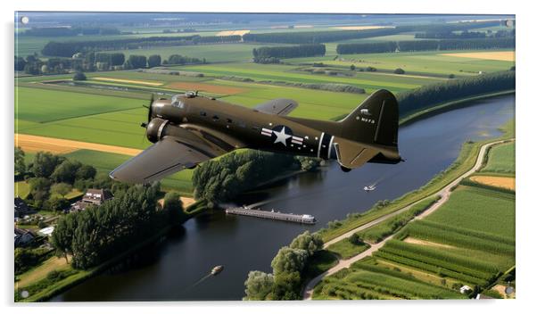DC 3 Dakota Acrylic by Airborne Images