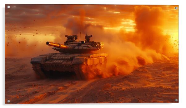 Chieftan Tank Acrylic by Airborne Images
