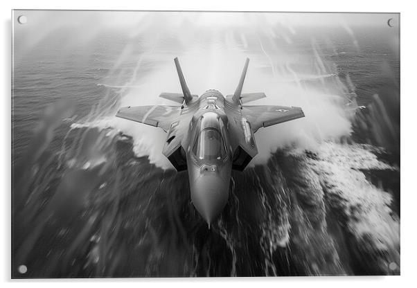 USAF F-35A Lightning II Acrylic by Airborne Images