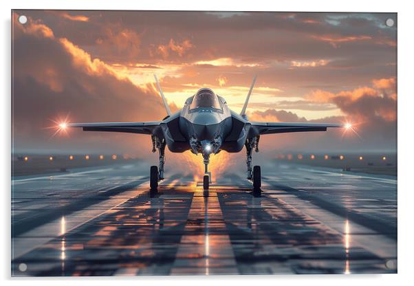 USAF F-35A Lightning II Acrylic by Airborne Images