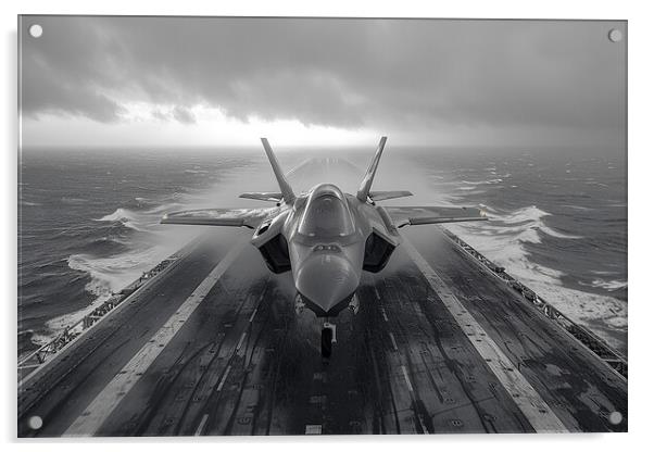 USAF F-35A Lightning II Acrylic by Airborne Images