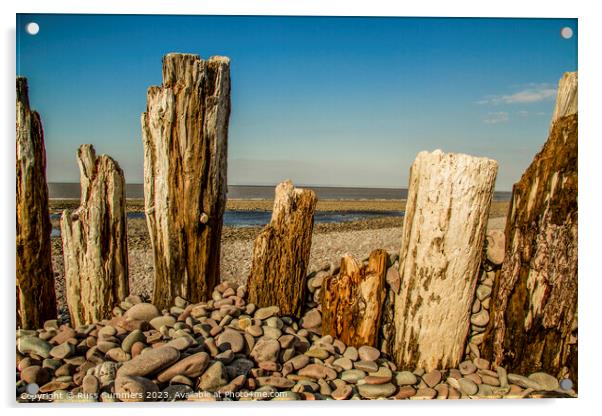 Weathered Posts Acrylic by Russ Summers