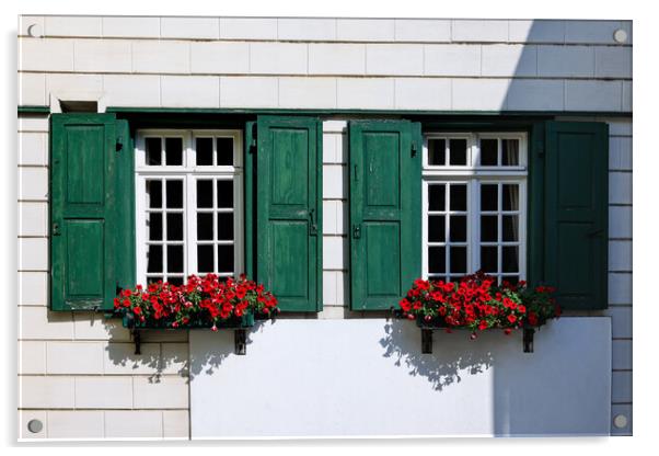 Windows in Monschau Acrylic by Olga Peddi