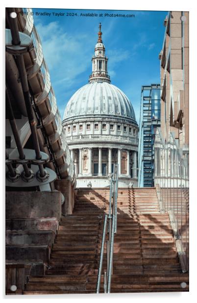 Stairs to St Paul's Cathedral, London Acrylic by Bradley Taylor