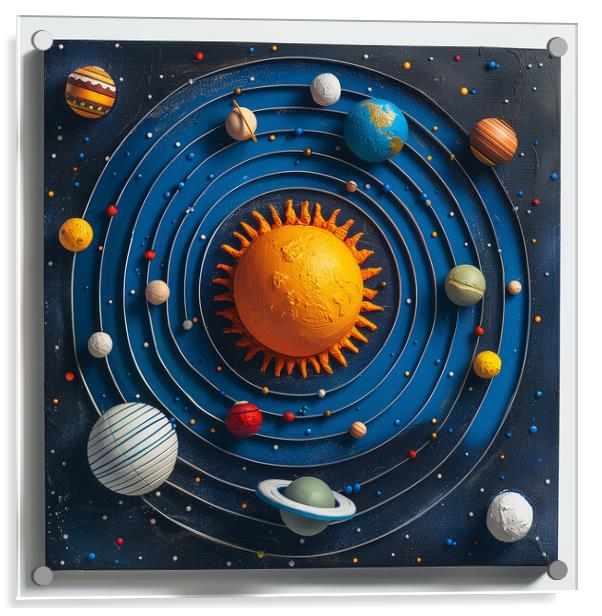 The Planets revolve around our Sun Acrylic by T2 