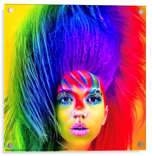 She’s A Rainbow  Acrylic by Zap Photos