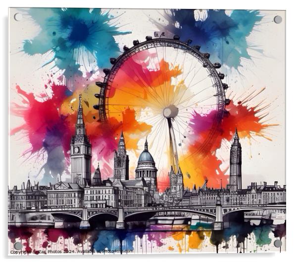 London Acrylic by Zap Photos