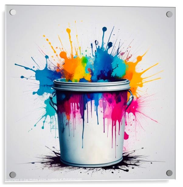 A Splash of Colour  Acrylic by Zap Photos