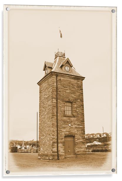 Old Clock Tower Acrylic by George Young