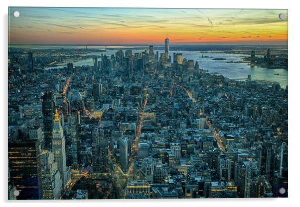 New york Acrylic by John Hulland