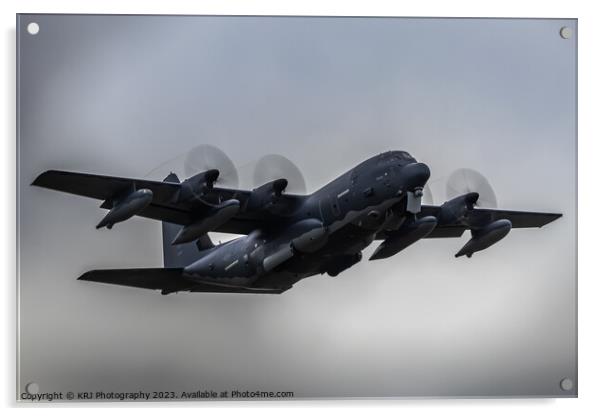 united states air force MC130j  Acrylic by KRJ Photography