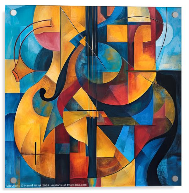 String Symphony Acrylic by Harold Ninek