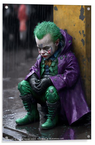 Baby Joker Acrylic by Harold Ninek