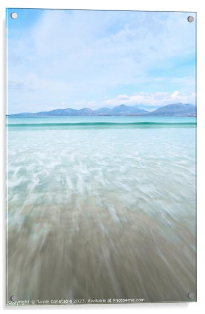 Luskentyre beach  Acrylic by Jamie Constable