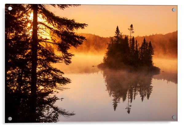 Fenton Lake, Lake Superior Provincial Park Acrylic by Dave Reede