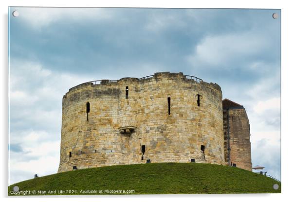 York Castle Acrylic by Man And Life