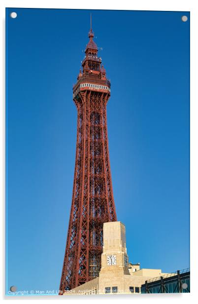 Blackpool Tower Acrylic by Man And Life