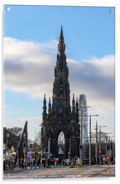 Scott Monument Acrylic by Man And Life