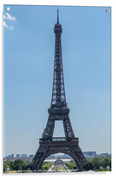 Eiffel Tower Acrylic by Man And Life