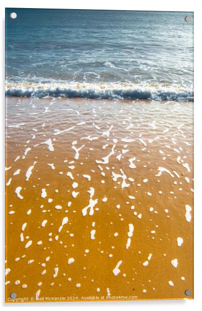 Sun drenched beach  Acrylic by Neil McKenzie
