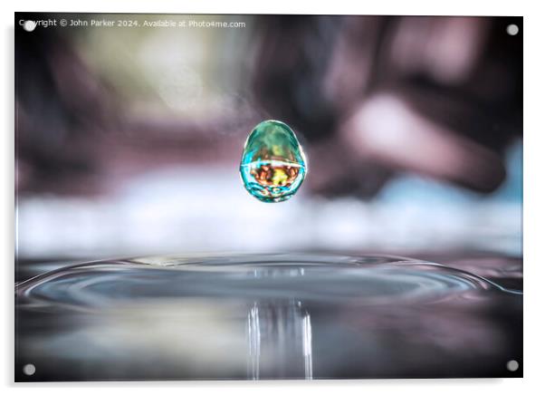 Water Droplet Acrylic by John Parker