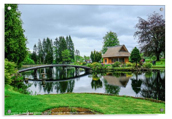 Japanese Garden, Cowden, Scotland Acrylic by Shots by j0kster 