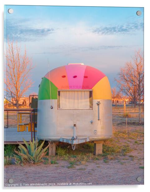 Colorful Caravan Life Acrylic by Tom Windeknecht