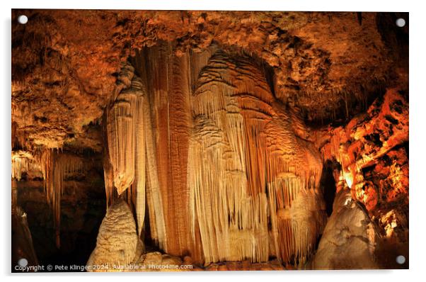 Natural Cave Wall cavern Acrylic by Pete Klinger