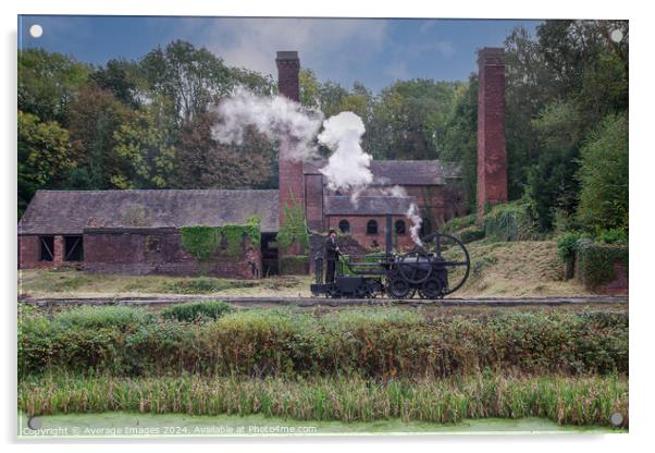 Steam locomotion Acrylic by Average Images