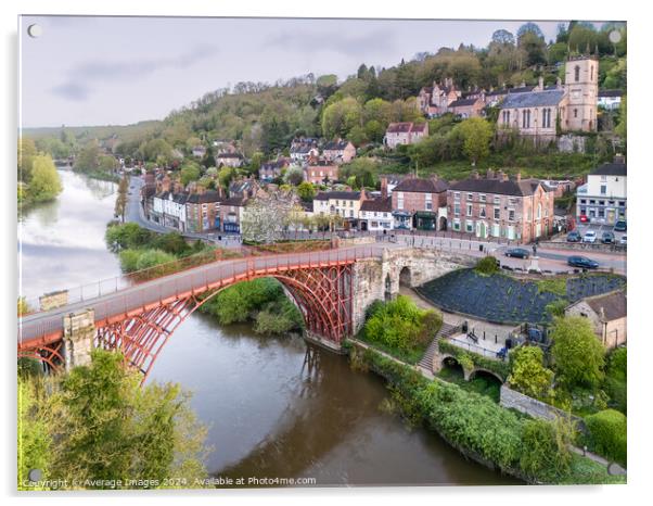 Ironbridge town Acrylic by Average Images