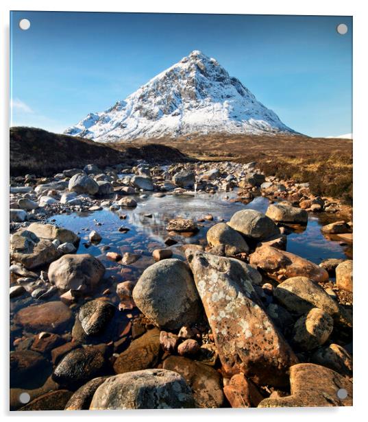 Buachille Etive Mor, Glencoe Acrylic by Karl Oparka