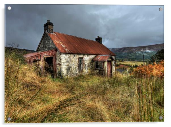Old Ruin, Garve, Scotland Acrylic by Karl Oparka