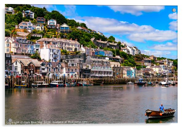 Looe in Cornwall Acrylic by Dark Blue Star