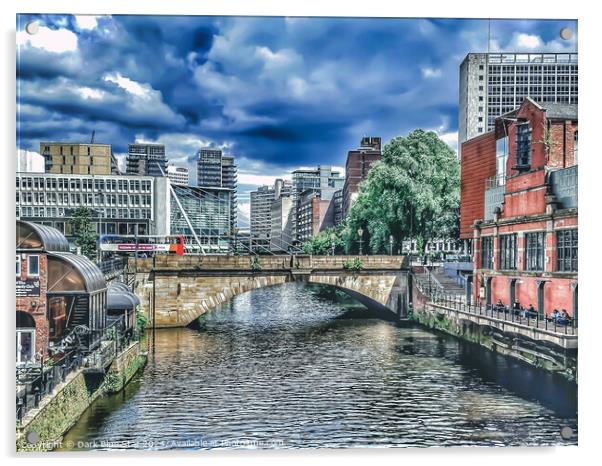 The River Irwell in Manchester Acrylic by Dark Blue Star