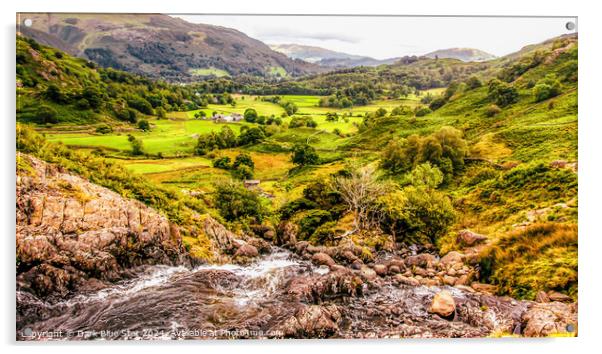 Sour Milk Ghyll in the Lake District Acrylic by Dark Blue Star