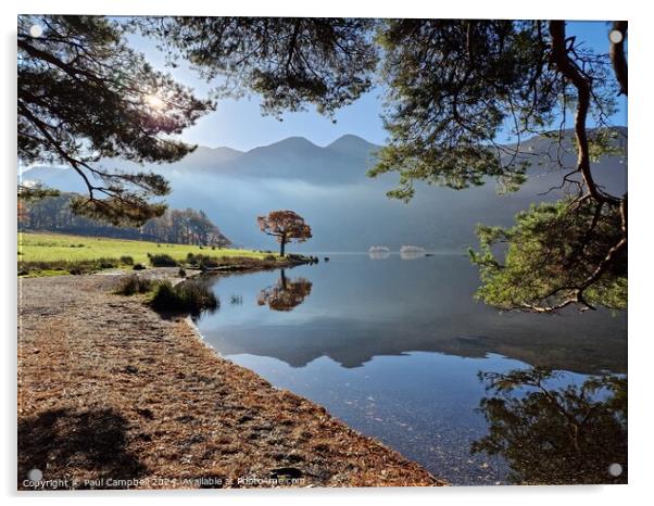 Sunrise on Crummock Water  Acrylic by Paul Campbell