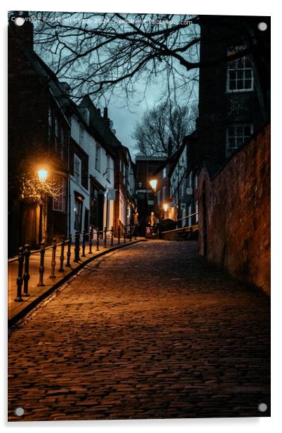 Steep Hill Lincoln Acrylic by Steven Kirsop