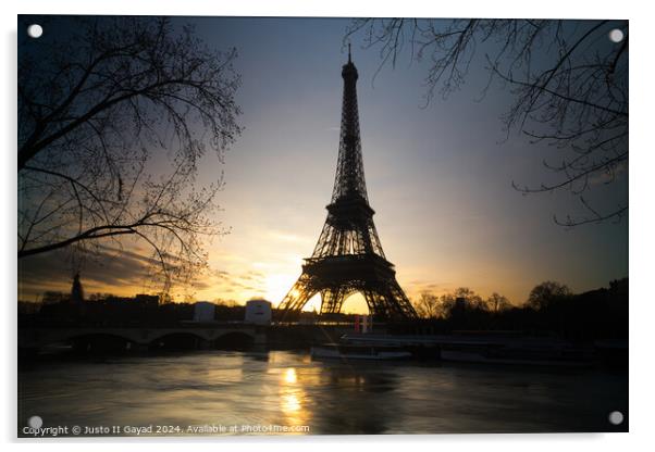Eiffel Tower Acrylic by Justo II Gayad