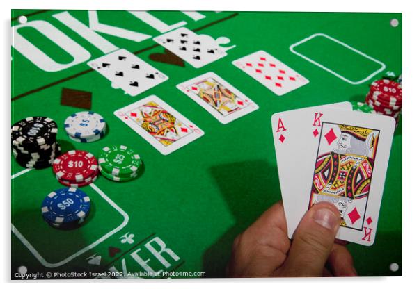 gambler  Acrylic by PhotoStock Israel