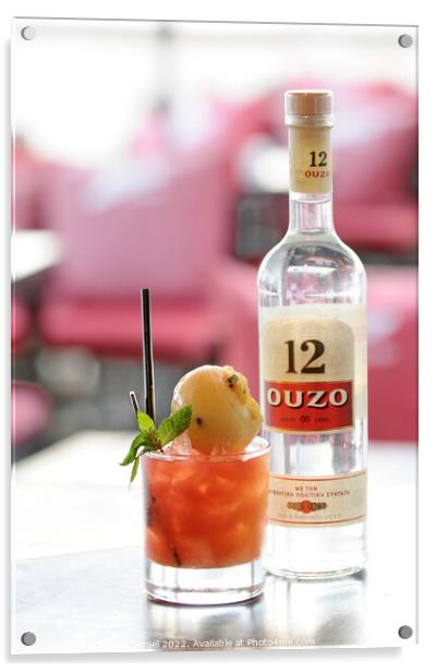 Ouzo Cocktail  Acrylic by PhotoStock Israel