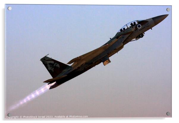 IAF F-15i Acrylic by PhotoStock Israel