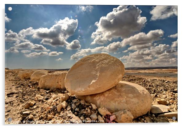 Negev desert Israel Acrylic by PhotoStock Israel