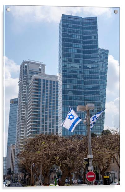 Rothschild Boulevard Tel Aviv Acrylic by PhotoStock Israel