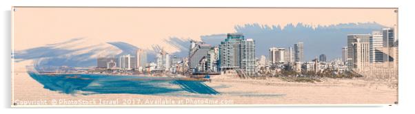 Israel, Tel Aviv coastline Acrylic by PhotoStock Israel
