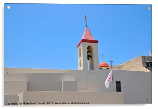 Church of St. John the Baptist, Acre Acrylic by PhotoStock Israel