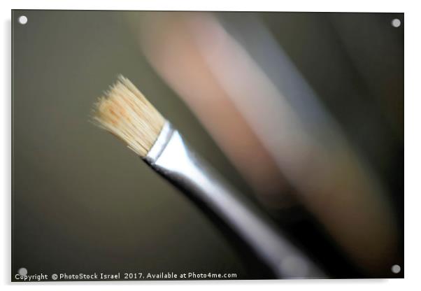 artist's paintbrush  Acrylic by PhotoStock Israel