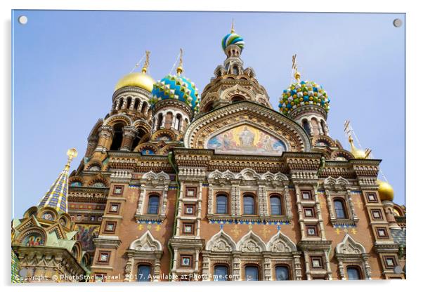 Church of the Savior on Spilled Blood  Acrylic by PhotoStock Israel