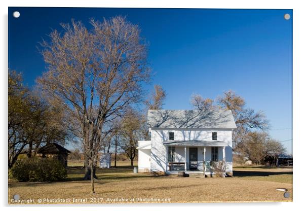 Little House on the Prairie, Kansas KS USA Acrylic by PhotoStock Israel
