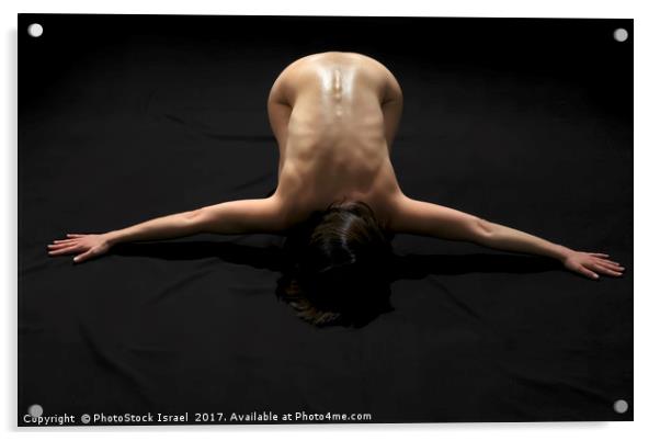 Abstract Nude woman Acrylic by PhotoStock Israel