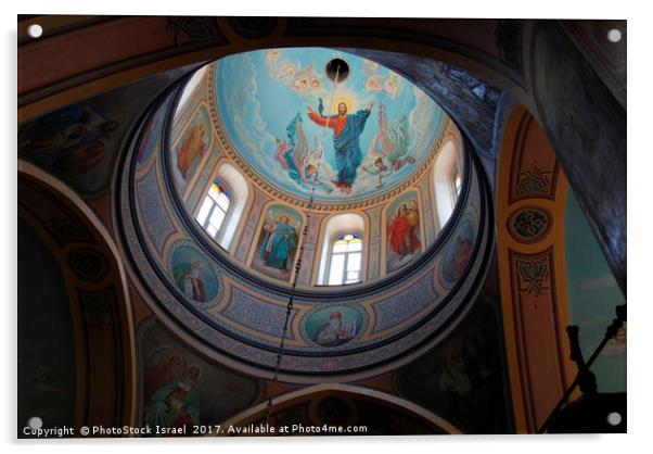 Israel, Jerusalem, The holy Trinity Cathedral Acrylic by PhotoStock Israel